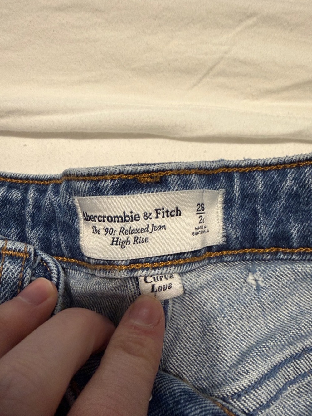 Abercrombie & Fitch Light Blue High-Rise 90s Relaxed Jeans